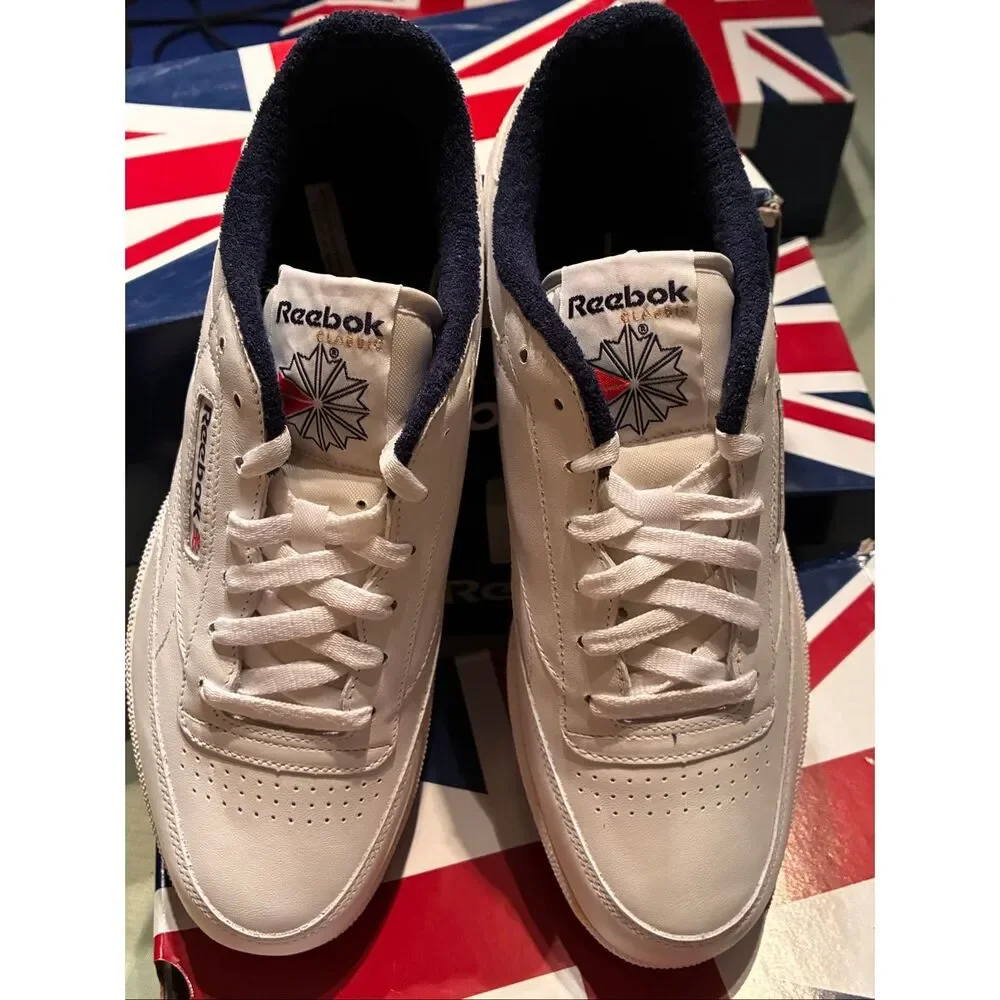 Reebok White Sneakers Club C Classic Men Size 12
